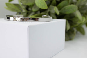 "Blessed" Bangle Bracelet