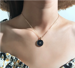 Ethereal Oil Drop Pendant Necklaces