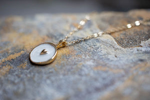 Ethereal Oil Drop Pendant Necklaces